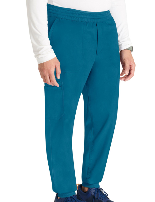 Pantalon médical jogger, homme, taille mi-haute (WWE251)