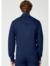 Veste médicale homme avec fermeture éclair à l'avant (WWE320)