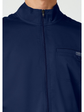 Veste médicale homme avec fermeture éclair à l'avant (WWE320)
