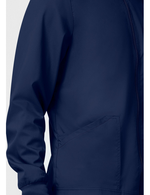 Veste médicale homme avec fermeture éclair à l'avant (WWE320)