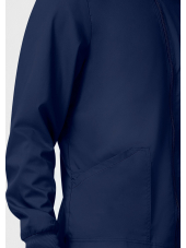 Veste médicale homme avec fermeture éclair à l'avant (WWE320)