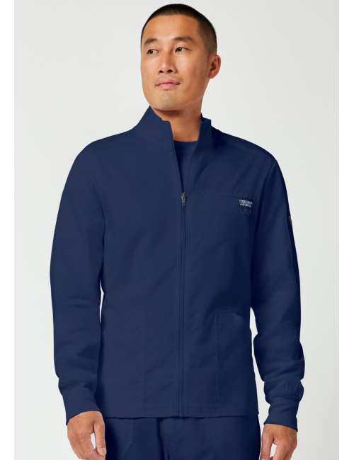 Veste médicale homme avec fermeture éclair à l'avant (WWE320)