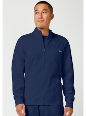 Veste médicale homme avec fermeture éclair à l'avant (WWE320)