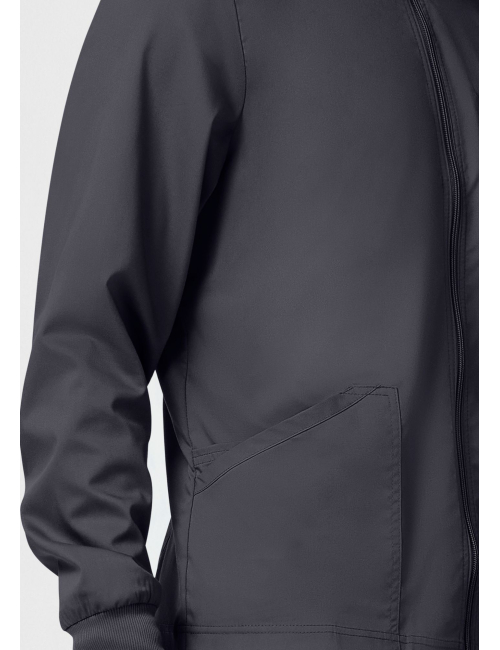 Veste médicale homme avec fermeture éclair à l'avant (WWE320)