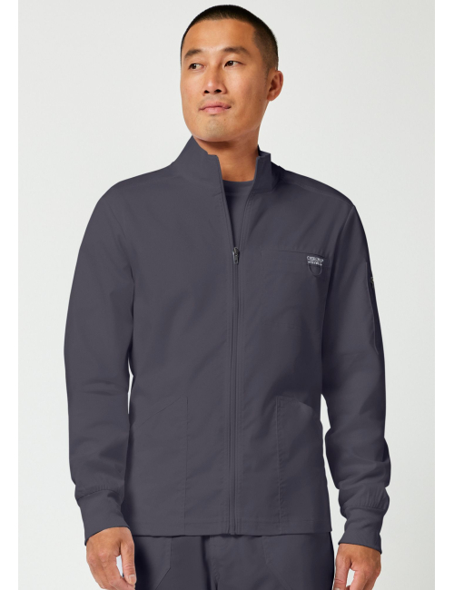 Veste médicale homme avec fermeture éclair à l'avant (WWE320)