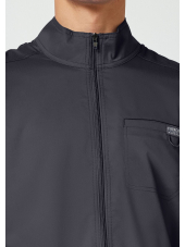 Veste médicale homme avec fermeture éclair à l'avant (WWE320)