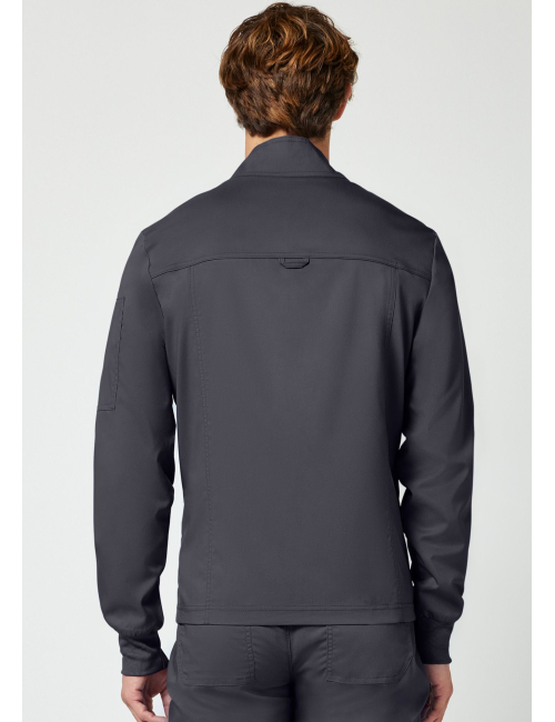 Veste médicale homme avec fermeture éclair à l'avant (WWE320)