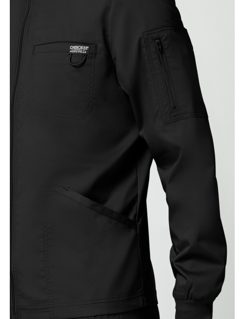 Veste médicale homme avec fermeture éclair à l'avant (WWE320)