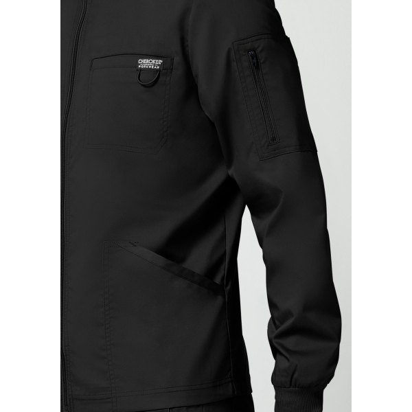 Veste médicale homme avec fermeture éclair à l'avant (WWE320)