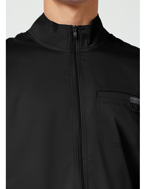 Veste médicale homme avec fermeture éclair à l'avant (WWE320)