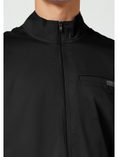 Veste médicale homme avec fermeture éclair à l'avant (WWE320)