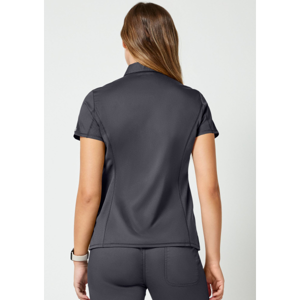 Bata médica de mujer, cuello de polo, Cherokee, colección "Revolución" (WW698)