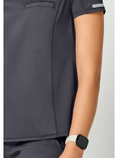 Bata médica de mujer, cuello de polo, Cherokee, colección "Revolución" (WW698)