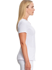 Bata médica antimicrobiana para mujeres Cuello redondo, Cherokee, Colección "Infinity" (2624A)