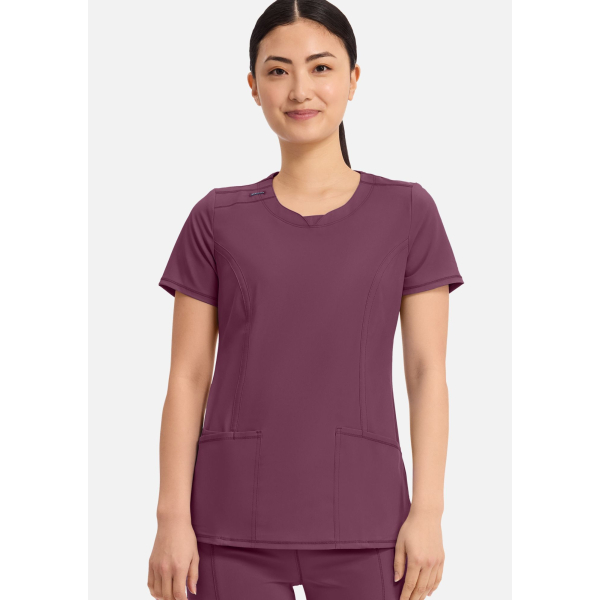 Women's Antimicrobial Medical Gown Round Neck, Cherokee, "Infinity" Collection (2624A)