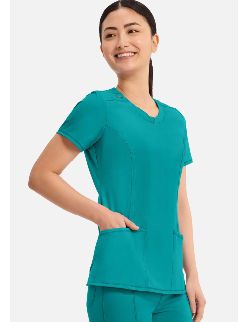 Women's Antimicrobial Medical Gown Round Neck, Cherokee, "Infinity" Collection (2624A)