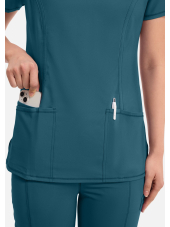 Women's Antimicrobial Medical Gown Round Neck, Cherokee, "Infinity" Collection (2624A)