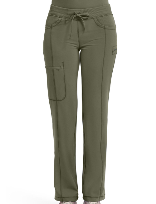 Pantalones elásticos médicos antimicrobianos para mujeres, Cherokee, Colección "Infinity" (1123A)