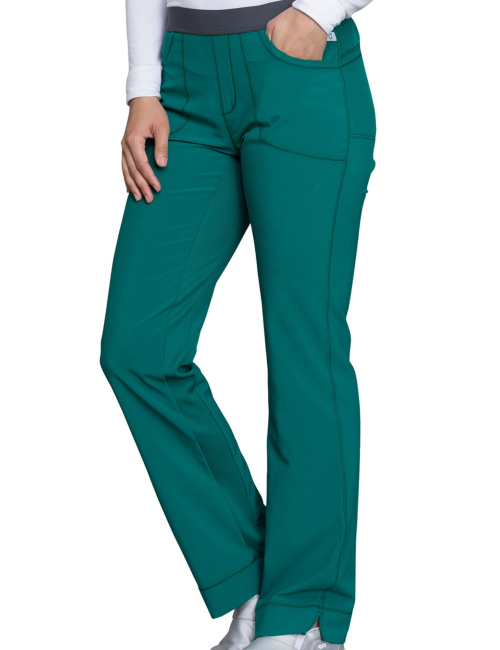 Pantalones elásticos médicos antimicrobianos para mujeres, Cherokee, Colección "Infinity" (1124A)
