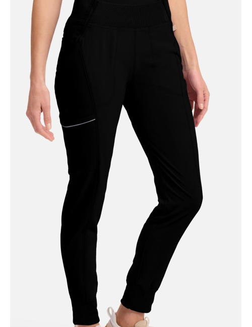 Pantalon médical jogger Femme, Cherokee "Infinity", taille mi-haute (CKE110A)