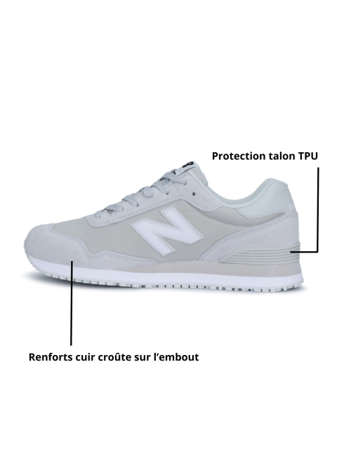 Chaussures médicales homme, avec semelle extérieure caoutchouc SRC (MID515SR)