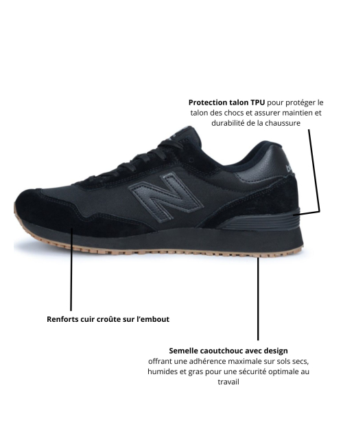 Men’s medical shoes with SRC rubber outsole (MID515SR)