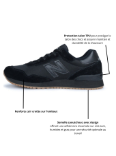 Calzado médico para hombre con suela exterior de caucho SRC (MID515SR)