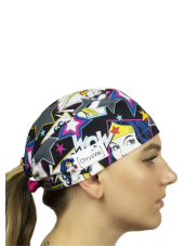 Gorra médica Azul flamencos rosados100% algodón Chrysval (211-215)