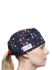 Short medical scrub cap "Pac-Man" 100% cotton CHRYSVAL (211-899)