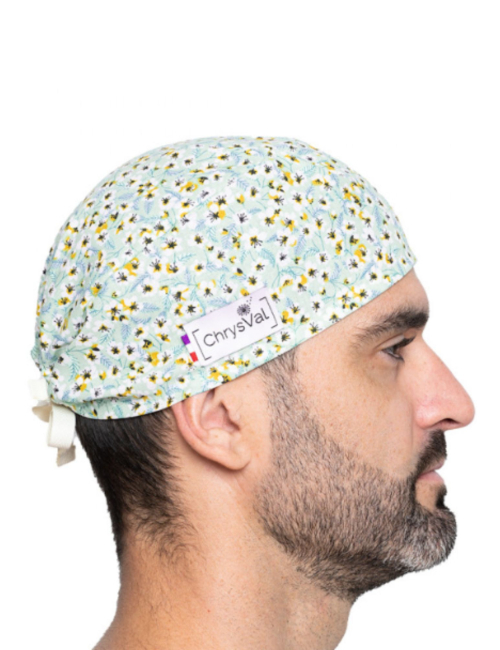 Gorro médico corto "Amandine" 100% algodón CHRYSVAL (211-1014)