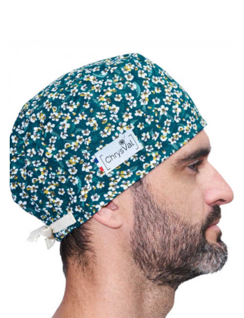 Short medical scrub cap "Amandine" 100% cotton CHRYSVAL (211-1014)