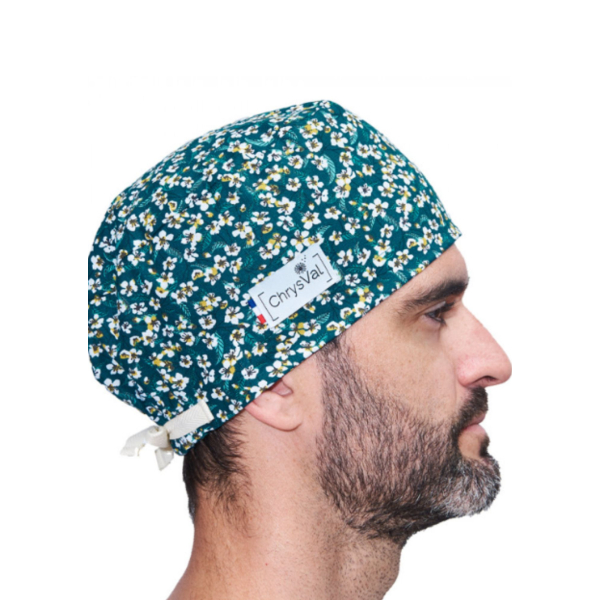 Gorro médico corto "Amandine" 100% algodón CHRYSVAL (211-1014)