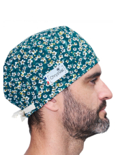 Short medical scrub cap "Amandine" 100% cotton CHRYSVAL (211-1014)