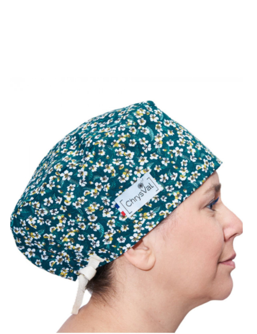 Short medical scrub cap "Amandine" 100% cotton CHRYSVAL (211-1014)