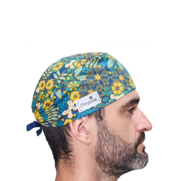 Short medical scrub cap "Sophie" 100% cotton CHRYSVAL (211-1048)