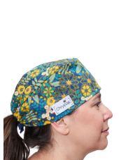 Short medical scrub cap "Sophie" 100% cotton CHRYSVAL (211-1048)