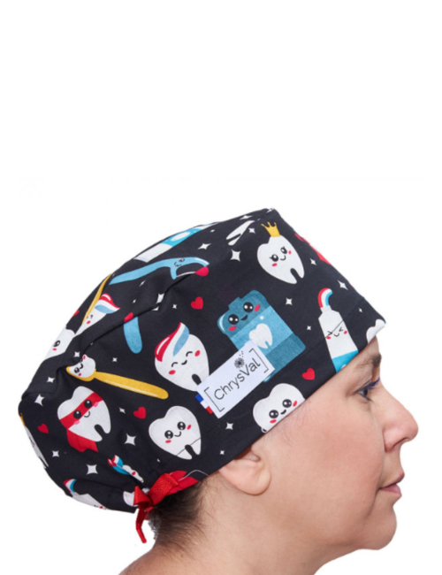 Gorro médico largo "Mega Dent" 100% algodón CHRYSVAL (211-1076)