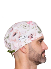 Long medical scrub cap "Bridgerton" 100% cotton CHRYSVAL (211-1114)
