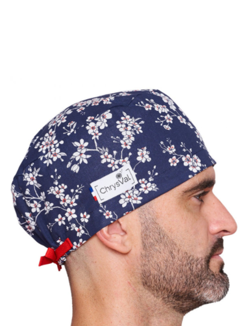 Long medical scrub cap "Bridgerton" 100% cotton CHRYSVAL (211-1114)