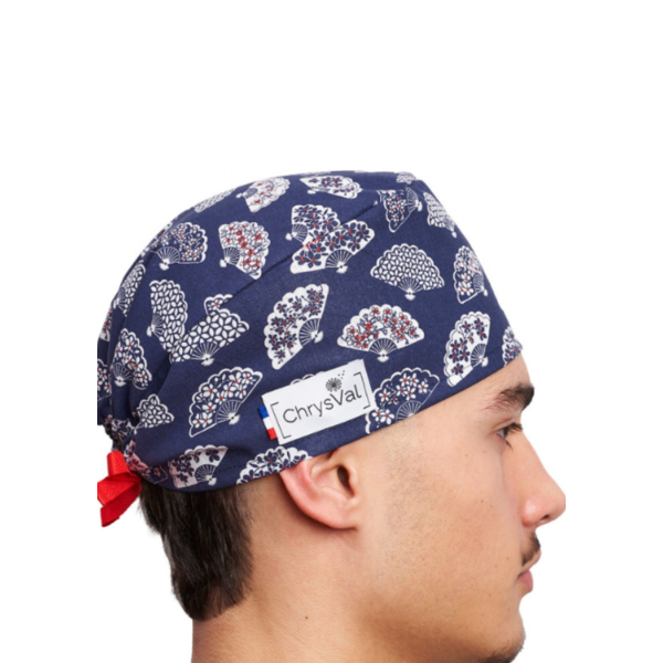Short medical scrub cap "Pac-Man" 100% cotton CHRYSVAL (211-899)