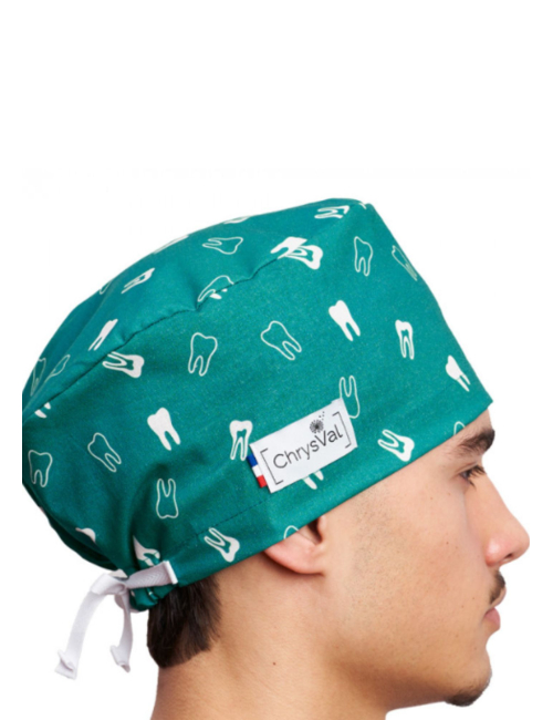 Gorro médico largo "Dentition" 100% algodón CHRYSVAL (211-1174)