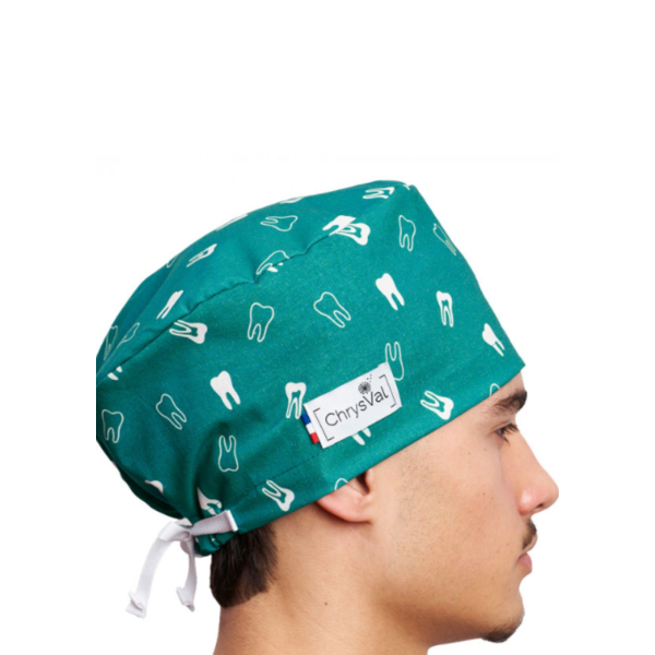Gorro médico largo "Dentition" 100% algodón CHRYSVAL (211-1174)