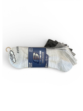 Lots de 6 chaussettes chevilles "Skechers GRIS" 41/46