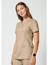 Blouse médicale femme cache cœur Lavage 70°- Cherokee Revolution (WWE610)