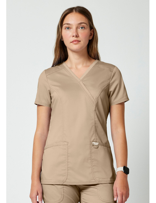 Blouse médicale femme cache cœur Lavage 70°- Cherokee Revolution (WWE610)