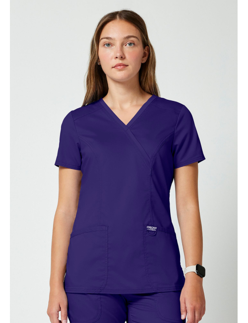 Blouse médicale femme cache cœur Lavage 70°- Cherokee Revolution (WWE610)