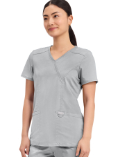 Blouse médicale femme cache cœur Lavage 70°- Cherokee Revolution (WWE610)