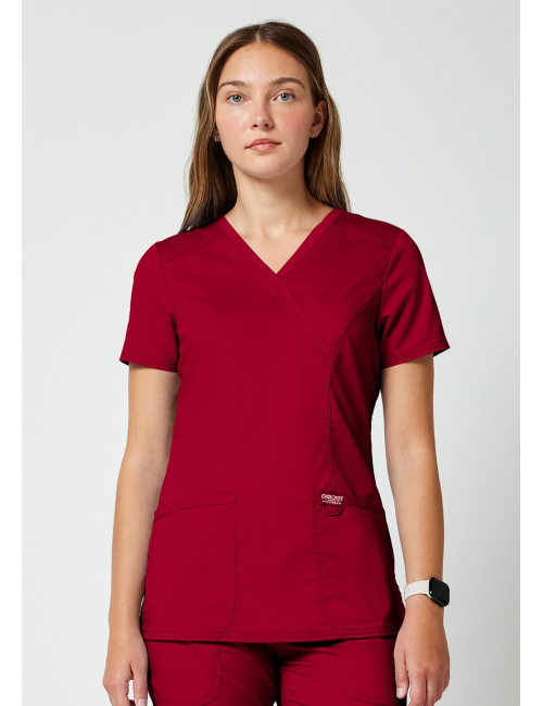 Blouse médicale femme cache cœur Lavage 70°- Cherokee Revolution (WWE610)