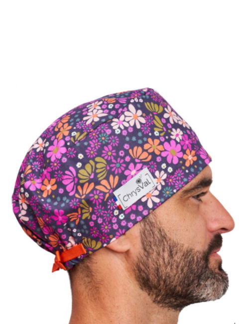 Gorro médico cubriente “Clara” – 100% algodón – CHRYSVAL HECHO EN FRANCIA (211-1195)