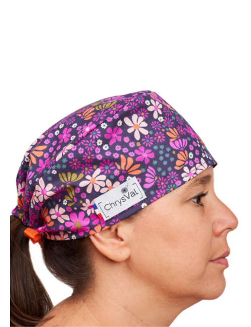 Gorro médico cubriente “Clara” – 100% algodón – CHRYSVAL HECHO EN FRANCIA (211-1195)